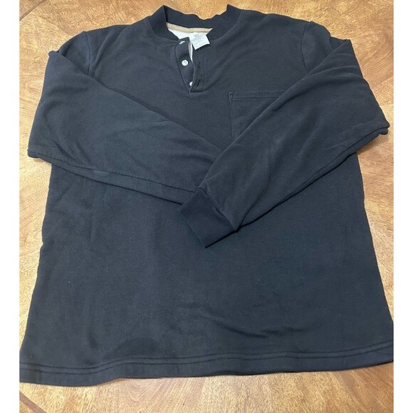 Mens National Safety Apparel Flame Resistant FR Black Sweatshirt Heavyweight Med - Picture 2 of 6